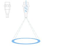 Whirl chamber hollow cone nozzle