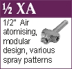 half inch pipe air atomising nozzles